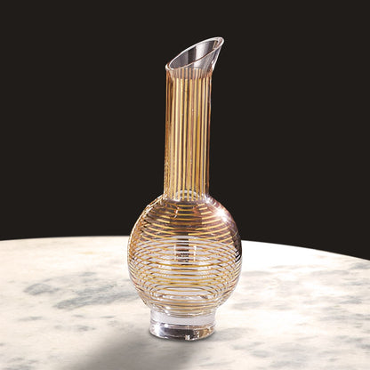 GOLD STRIPE WINE DECANTER-SPHERE