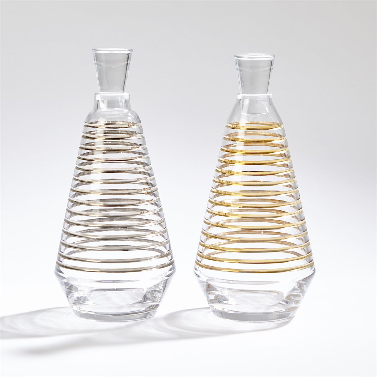 GOLD BANDED DECANTER