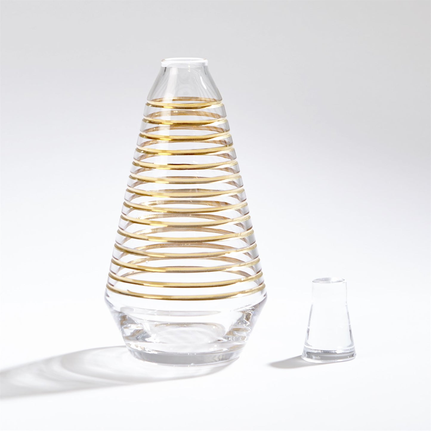 GOLD BANDED DECANTER