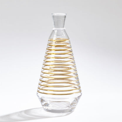 GOLD BANDED DECANTER