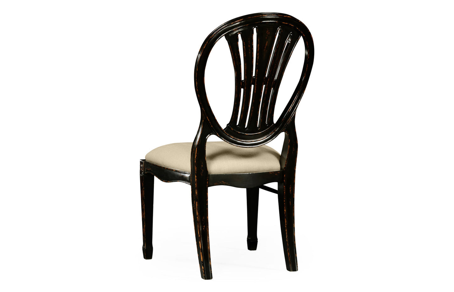 Hepplewhite Wheatsheaf Honey Black Side Chair 493760-SC-PHB-F001