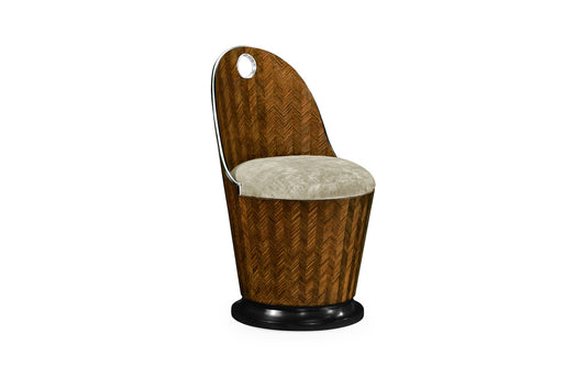 Icarus Feather Inlay Dressing Chair