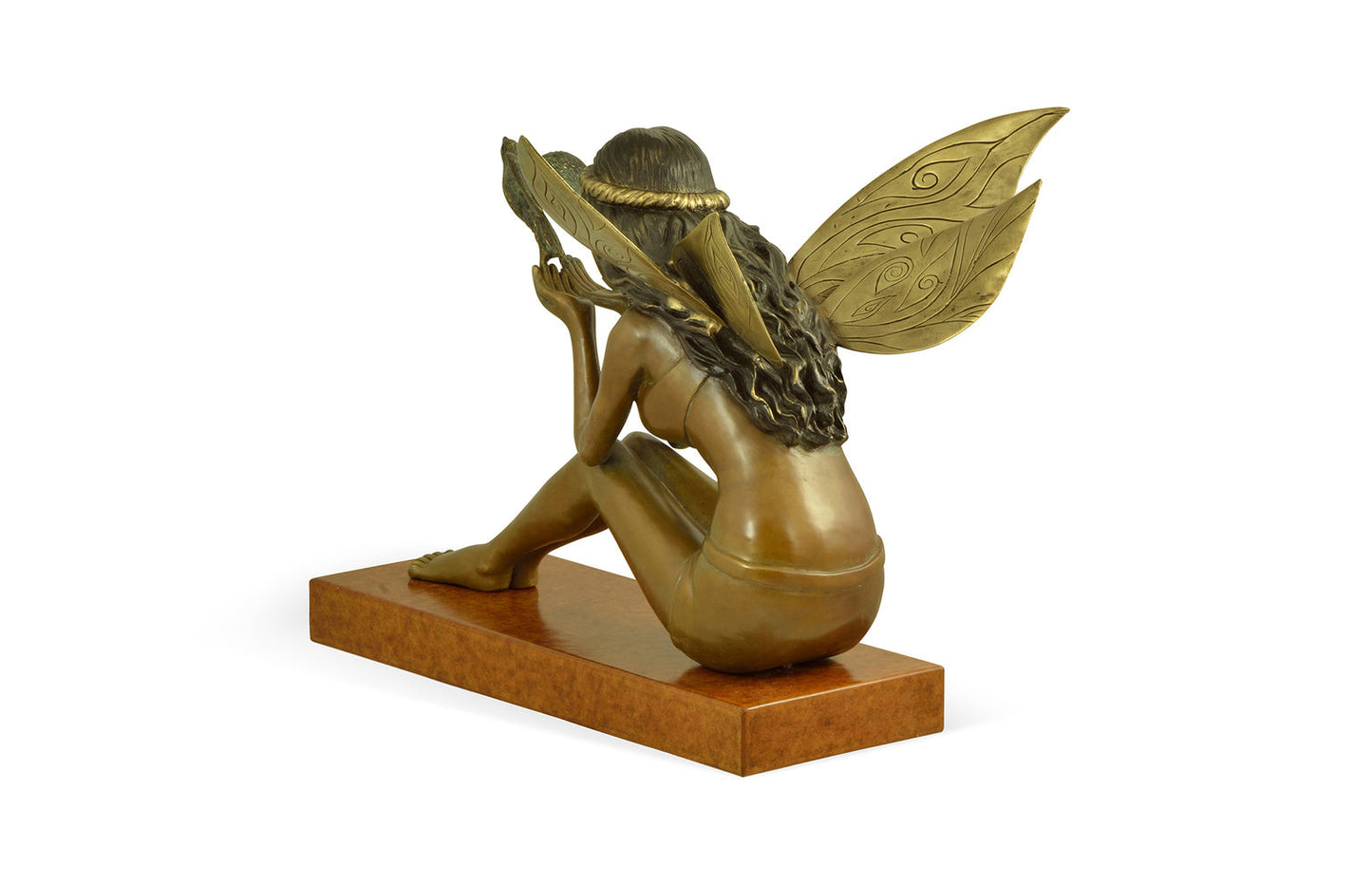 Antique Light Brown Brass Fairy