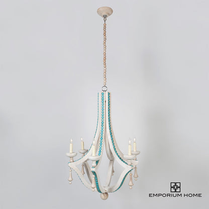 CABOCHON CHANDELIER-TURQUOISE