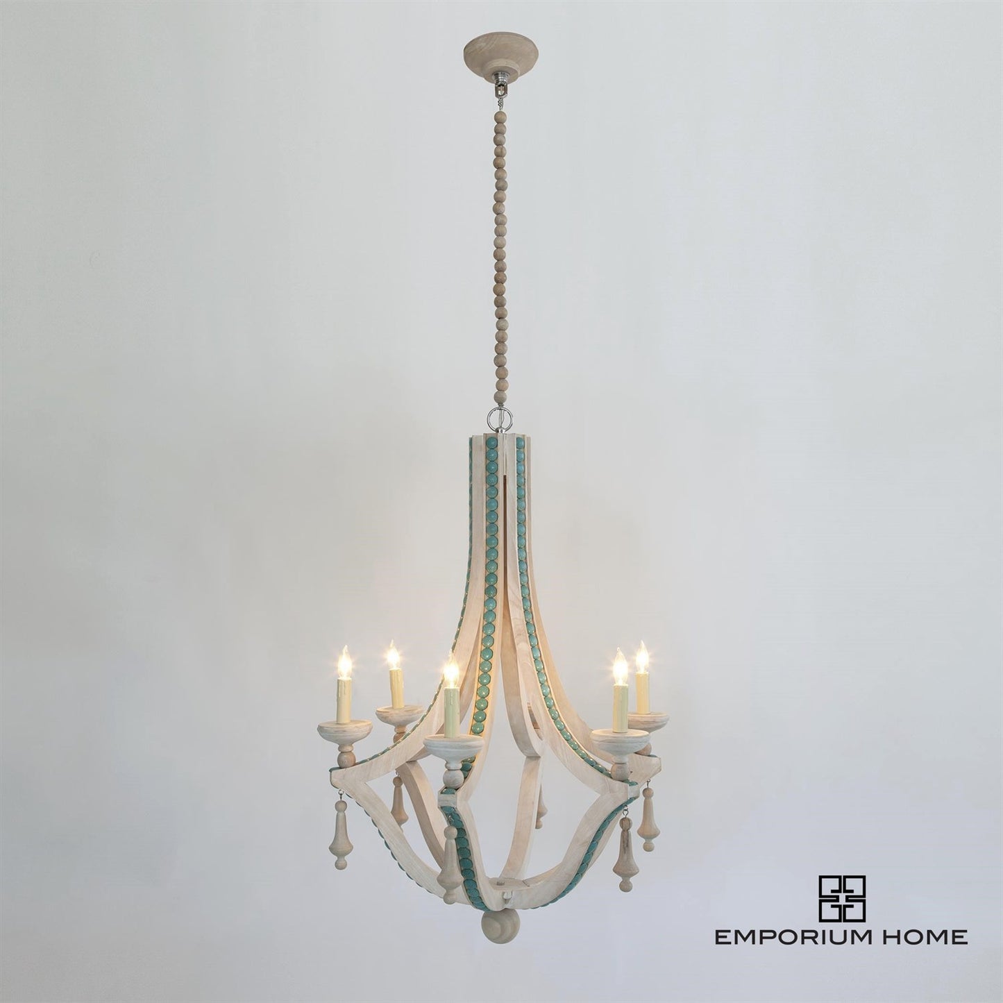 CABOCHON CHANDELIER-TURQUOISE