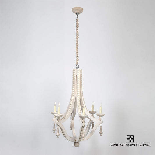 CABOCHON CHANDELIER-CREAM