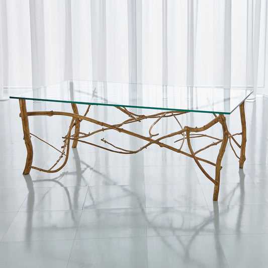 TWIG COCKTAIL TABLE-GOLD LEAF