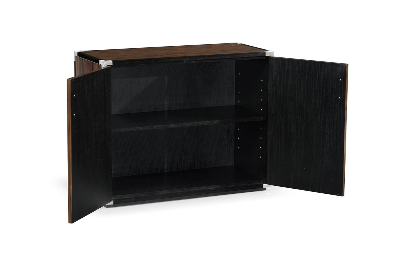 Campaign Style Dark Santos Rosewood Filing Cabinet
