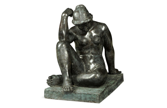 Art Deco Nude Female Left Sculpture